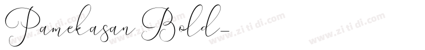 Pamekasan Bold字体转换